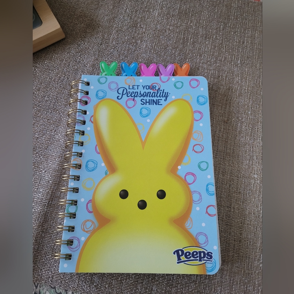 Peeps tab spiral notebook, new